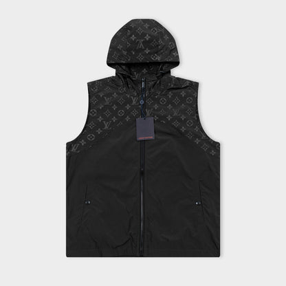 251014 New high-quality custom fabric heavy-duty hooded jacket vest