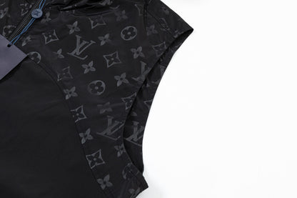 251014 New high-quality custom fabric heavy-duty hooded jacket vest