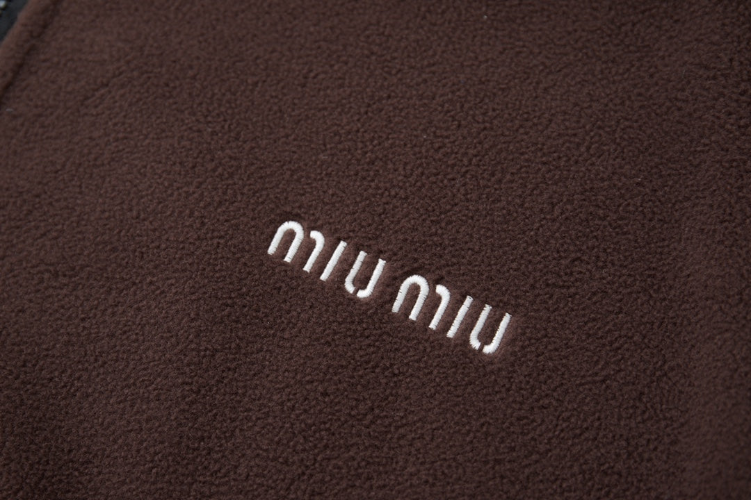 251014 New high-quality embroidered logo polar fleece zipper jacket