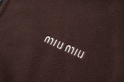 251014 New high-quality embroidered logo polar fleece zipper jacket