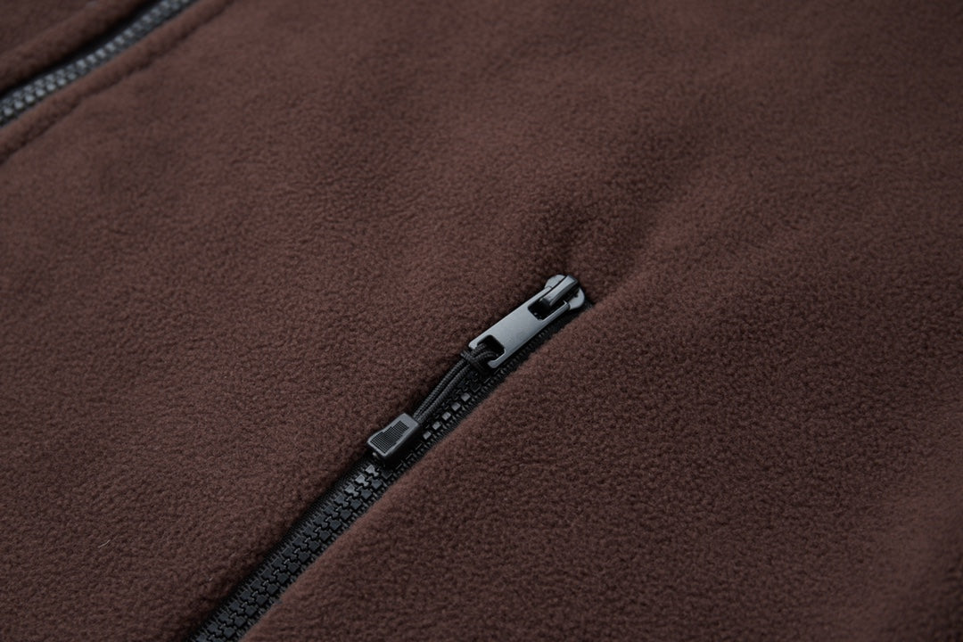 251014 New high-quality embroidered logo polar fleece zipper jacket