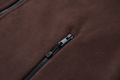 251014 New high-quality embroidered logo polar fleece zipper jacket
