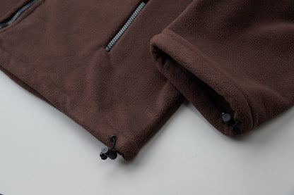 251014 New high-quality embroidered logo polar fleece zipper jacket