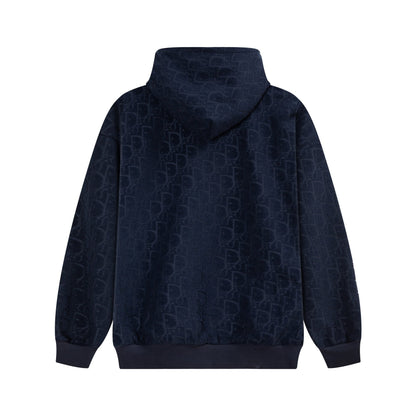 251014 New high-quality fleece pile jacquard hoodie