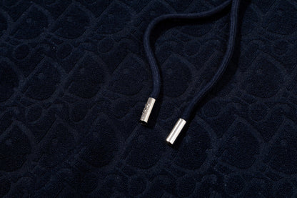 251014 New high-quality fleece pile jacquard hoodie