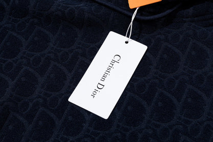 251014 New high-quality fleece pile jacquard hoodie