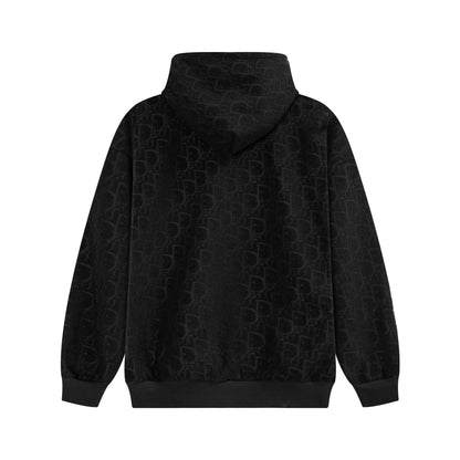 251014 New high-quality fleece pile jacquard hoodie