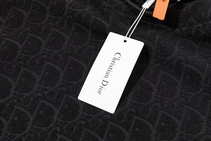 251014 New high-quality fleece pile jacquard hoodie