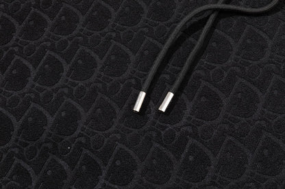 251014 New high-quality fleece pile jacquard hoodie