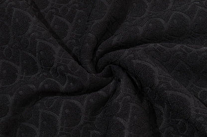 251014 New high-quality fleece pile jacquard hoodie