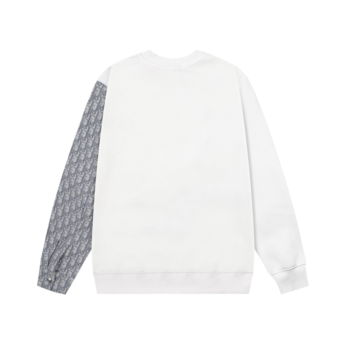 251014 A new high-quality fabric patchwork pocket round-neck sweatshirt