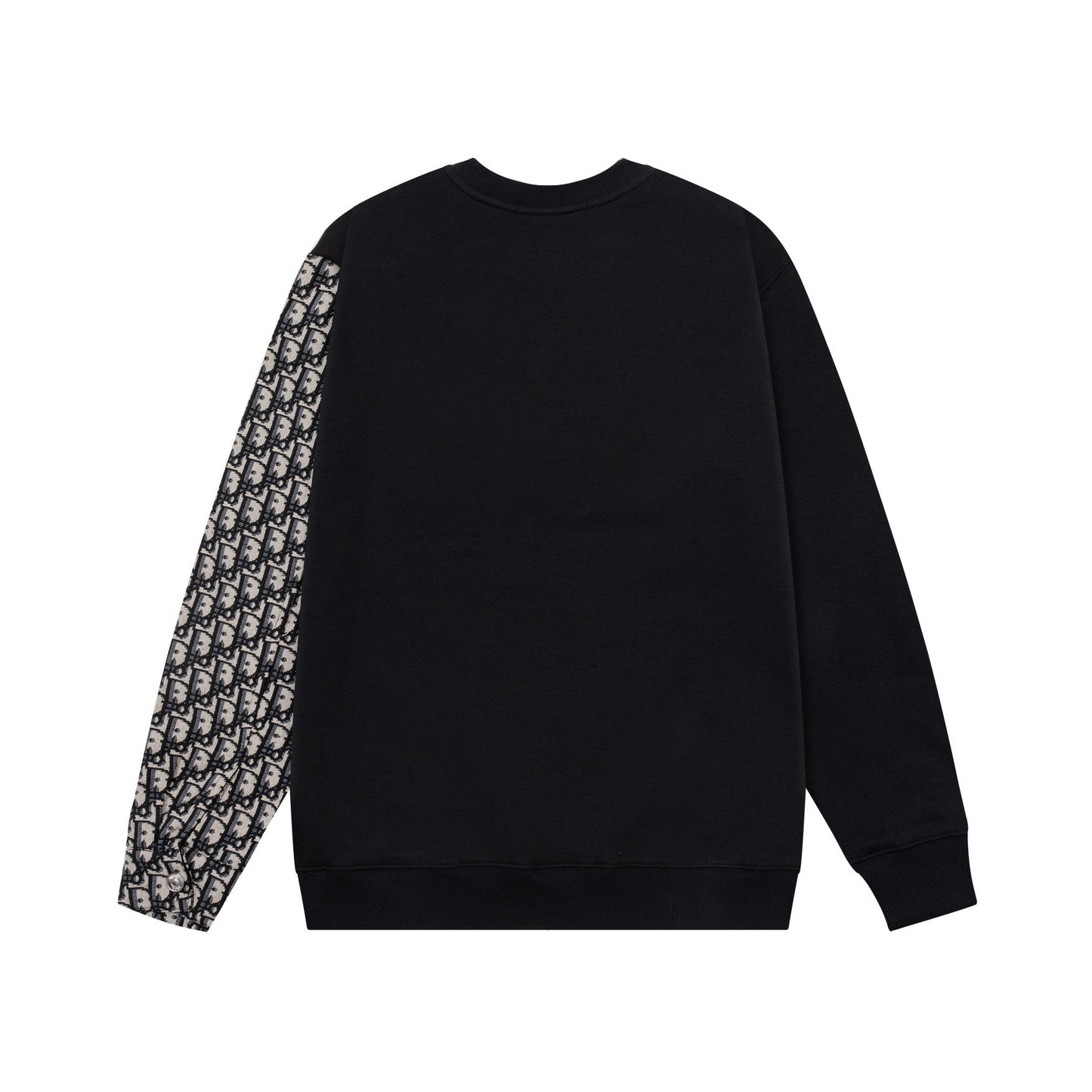 251014 A new high-quality fabric patchwork pocket round-neck sweatshirt
