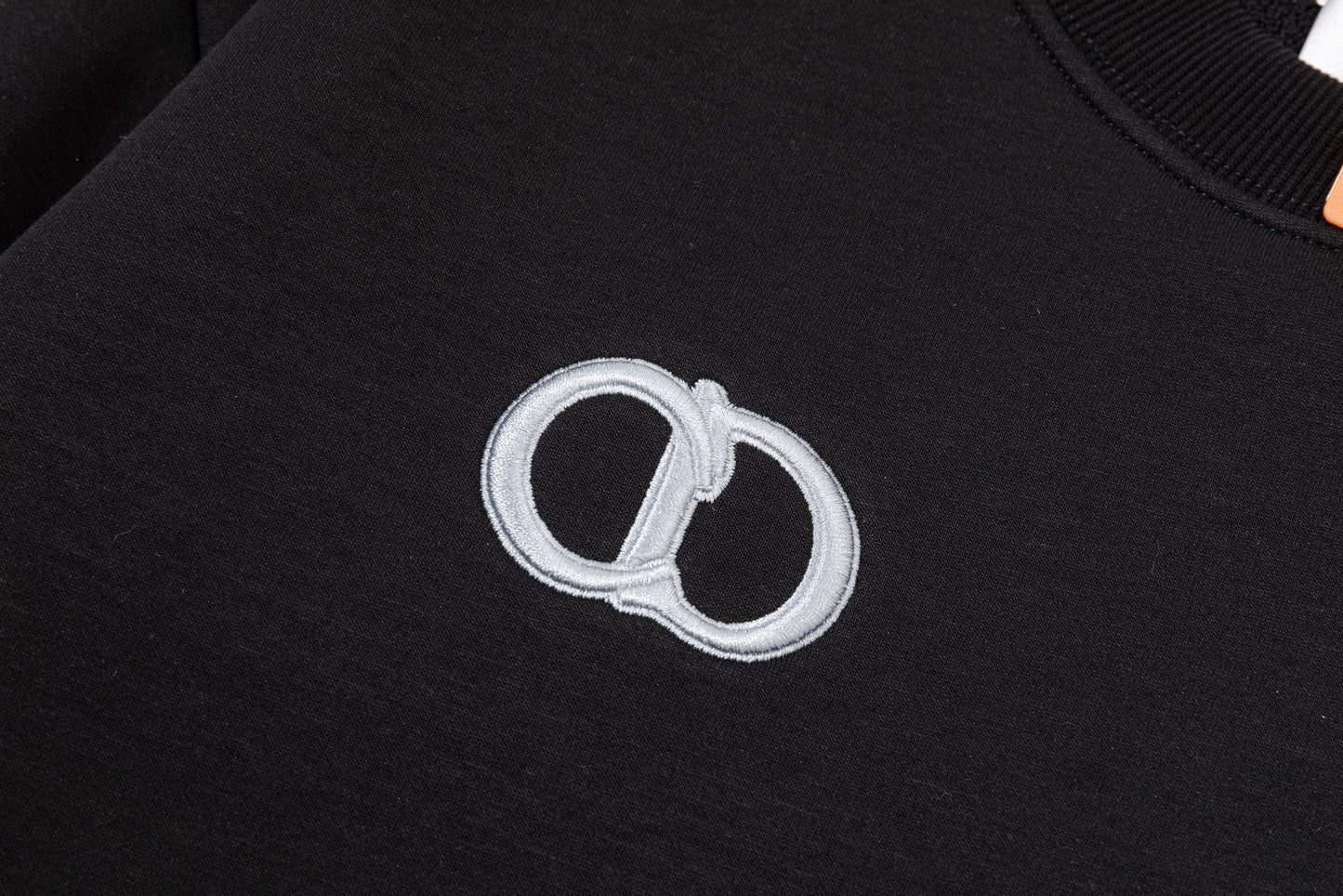 251014 A new high-quality fabric patchwork pocket round-neck sweatshirt