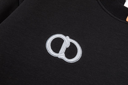 251014 A new high-quality fabric patchwork pocket round-neck sweatshirt