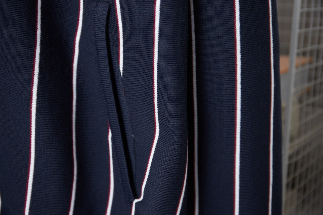 251014 New high-quality embroidered knitted cardigan and lapel sweater