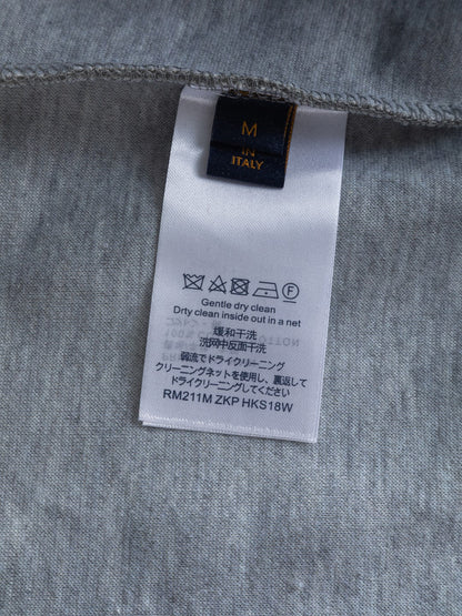 251014 A new high-quality full-body cut, embossed, letter-embroidered round-neck sweatshirt