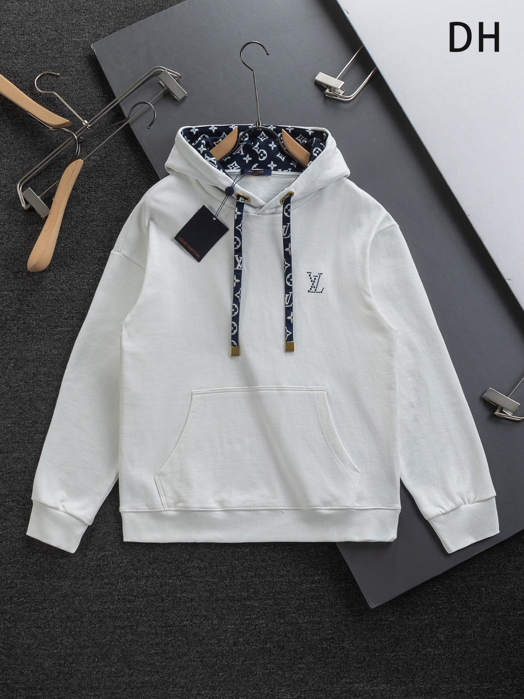 251014 New high-quality patchwork jacquard lanyard craft embroidered hooded hood