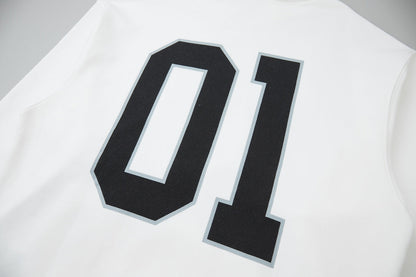 251014 New high-quality basketball series embroidered hooded sweatshirt