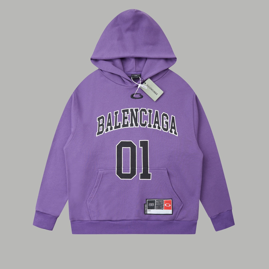 251014 New high-quality basketball series embroidered hooded sweatshirt
