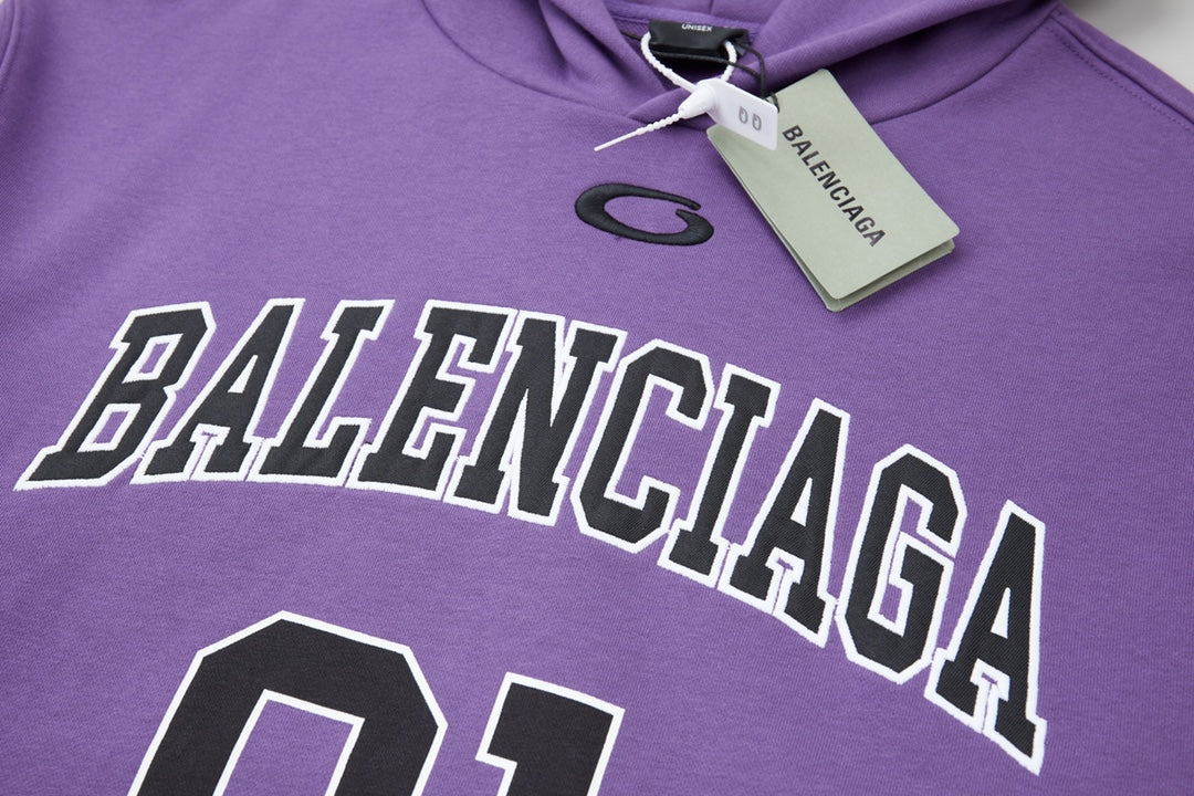 251014 New high-quality basketball series embroidered hooded sweatshirt
