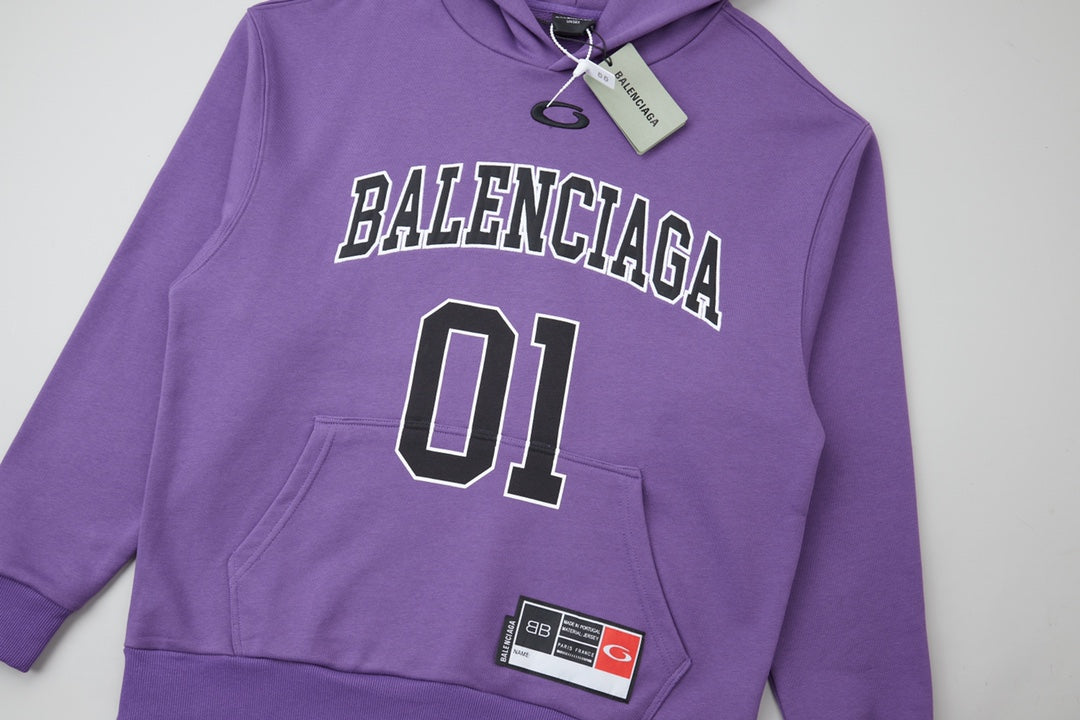 251014 New high-quality basketball series embroidered hooded sweatshirt