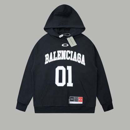 251014 New high-quality basketball series embroidered hooded sweatshirt