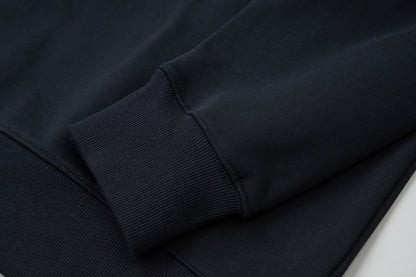 251014 A new high-quality, color-blocking, threaded, embroidered round-neck sweatshirt