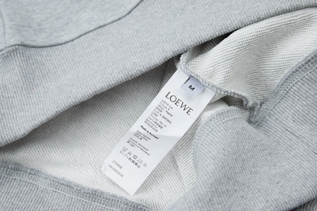 251014 New high-quality V-neck fake two-piece round-neck sweatshirt
