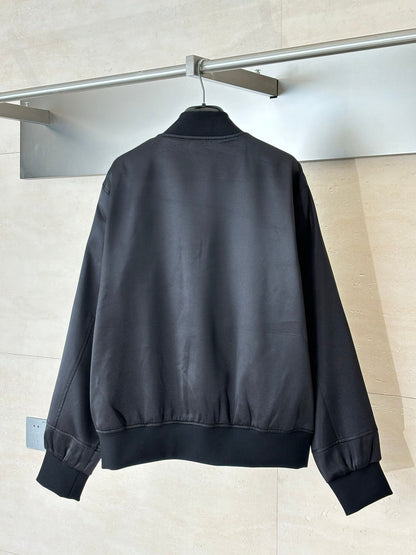 251021 new high-quality classic embroidered pattern zipper jacket
