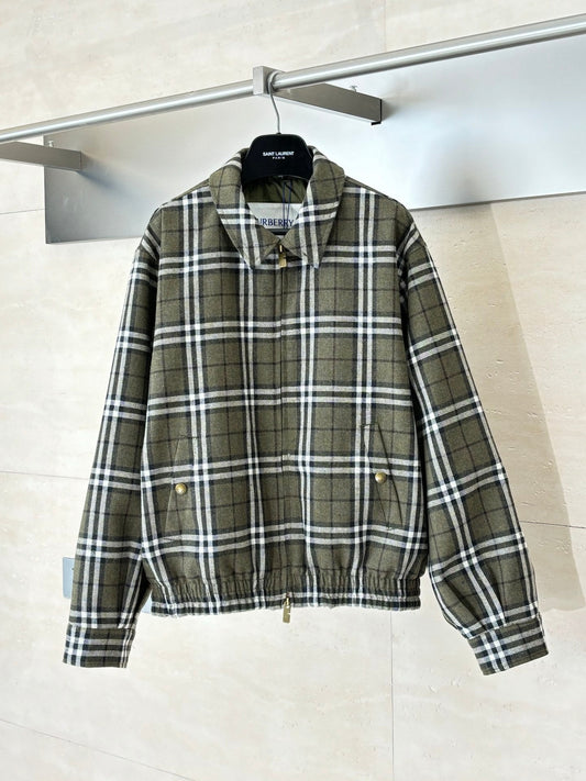 251021  new high-quality classic checkered thick jacket
