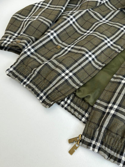 251021  new high-quality classic checkered thick jacket