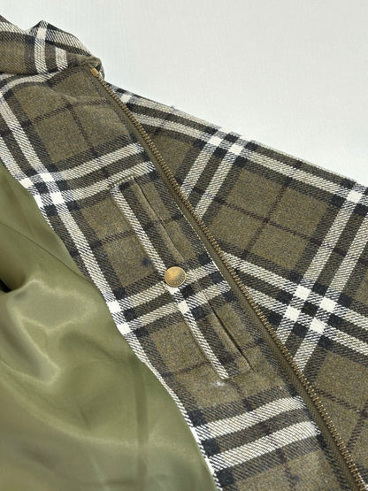 251021  new high-quality classic checkered thick jacket