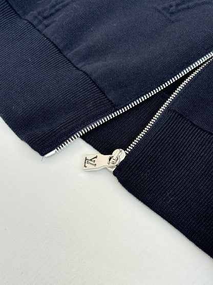 251021 New high-quality embossed lapel zipper knitted coat