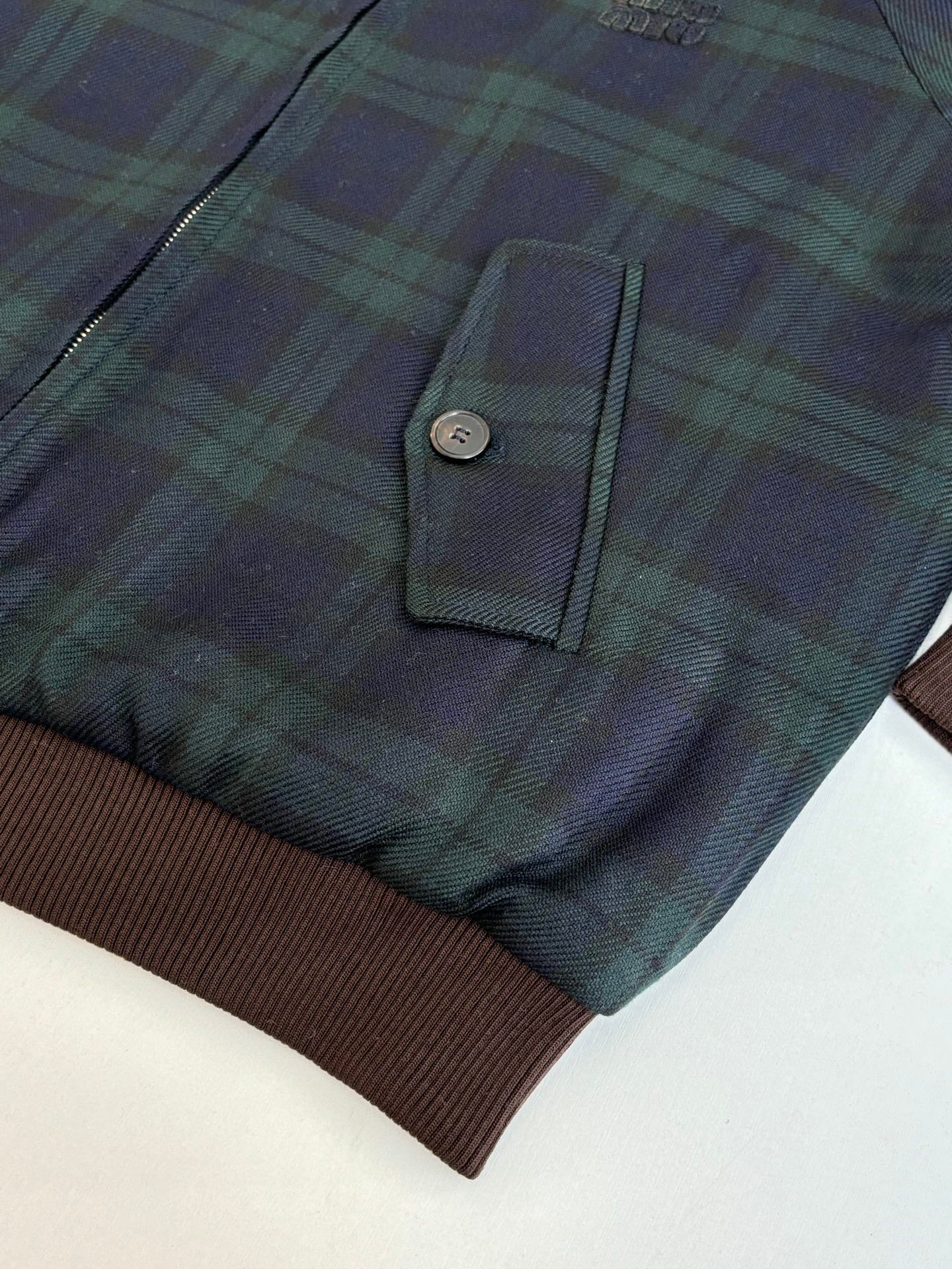 251021 New high-quality color-blocking corduroy lapel checkered cotton jacket