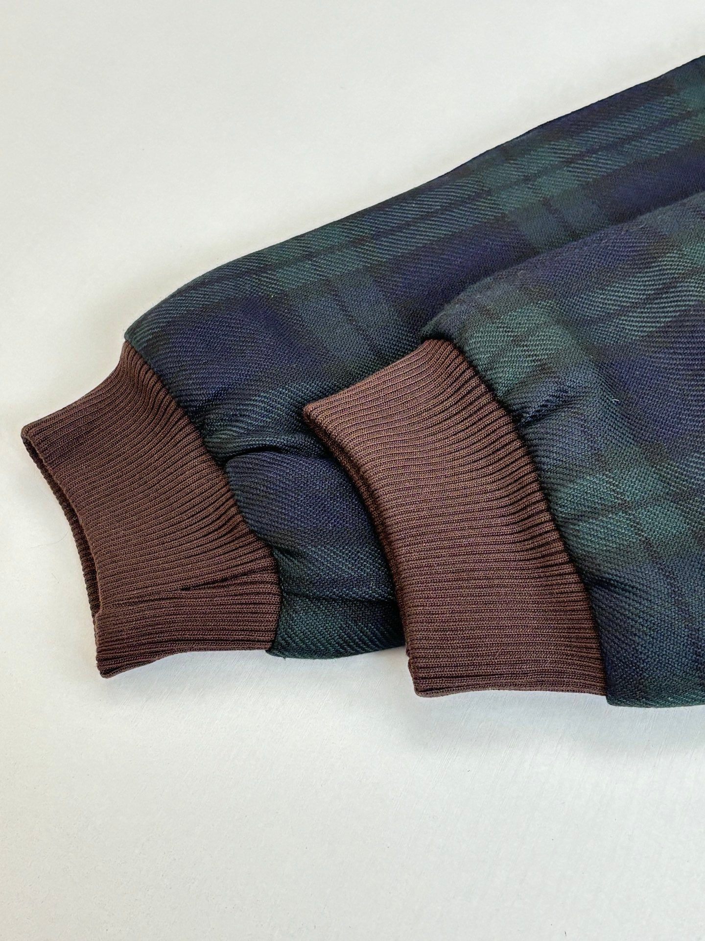 251021 New high-quality color-blocking corduroy lapel checkered cotton jacket