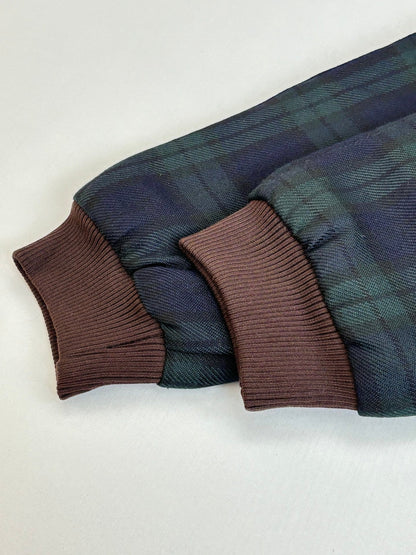 251021 New high-quality color-blocking corduroy lapel checkered cotton jacket