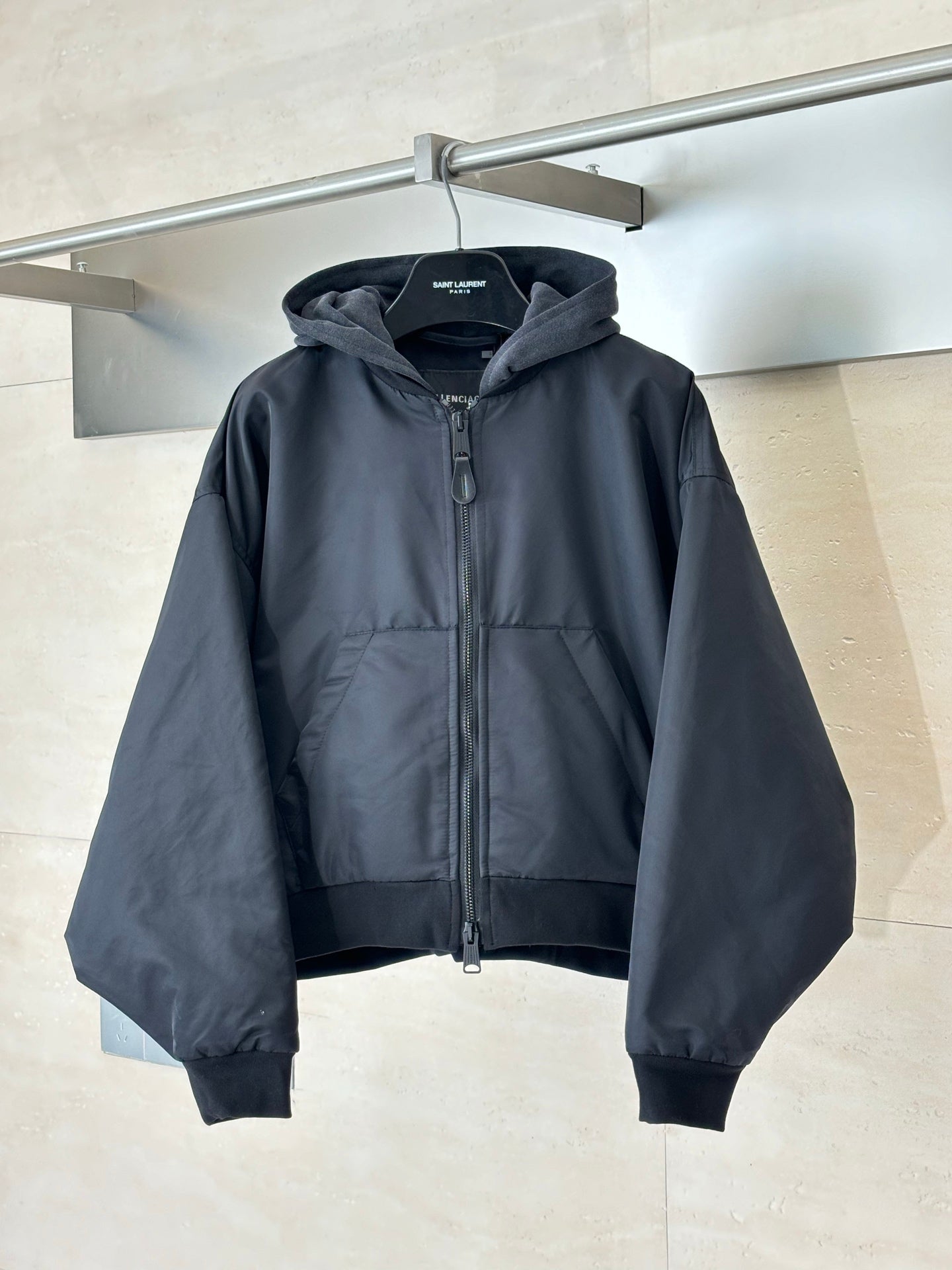 251021 New high-quality embroidered hooded zipper cotton-padded jacket