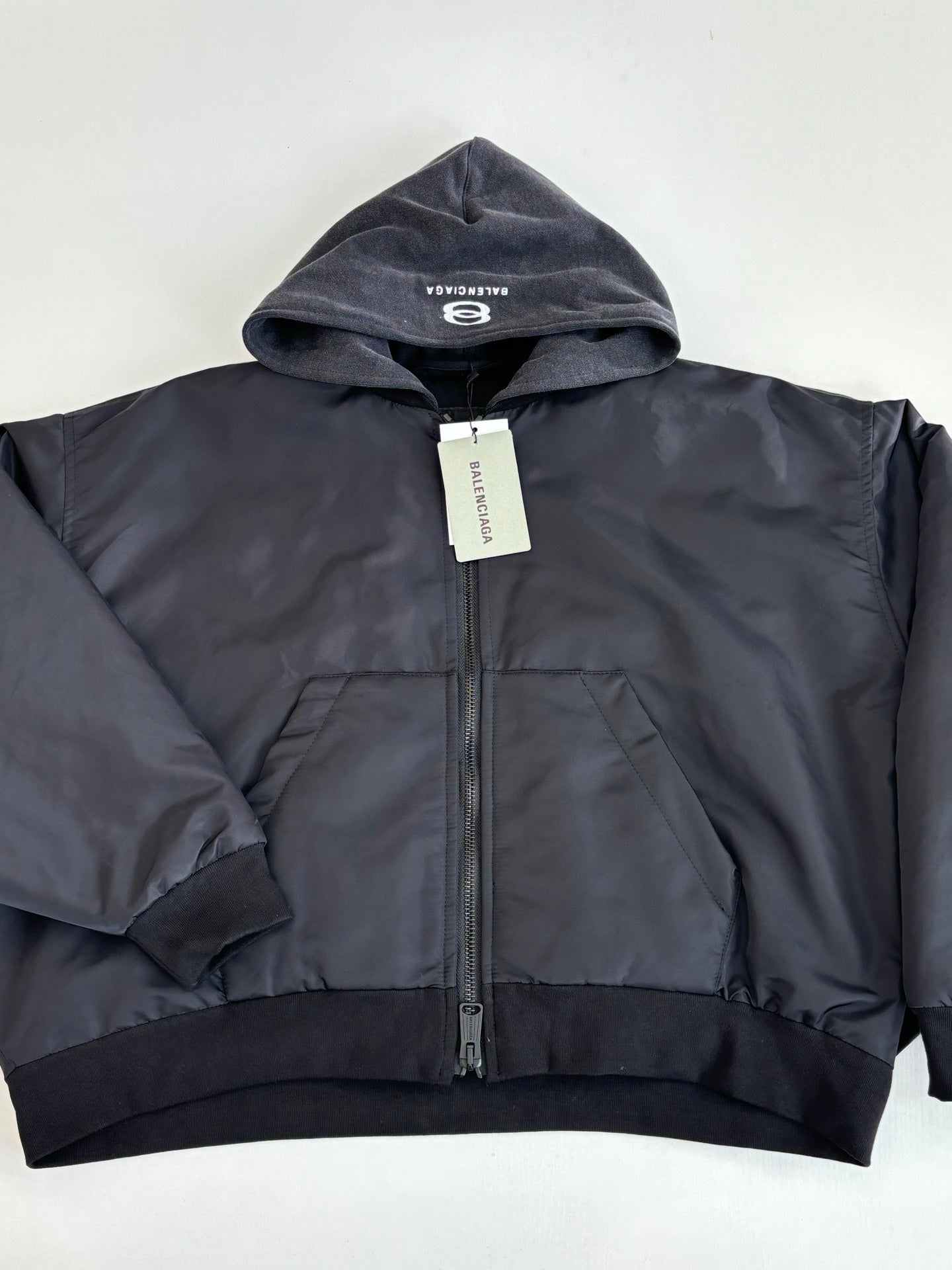251021 New high-quality embroidered hooded zipper cotton-padded jacket