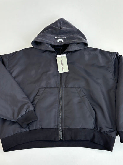 251021 New high-quality embroidered hooded zipper cotton-padded jacket