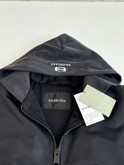 251021 New high-quality embroidered hooded zipper cotton-padded jacket