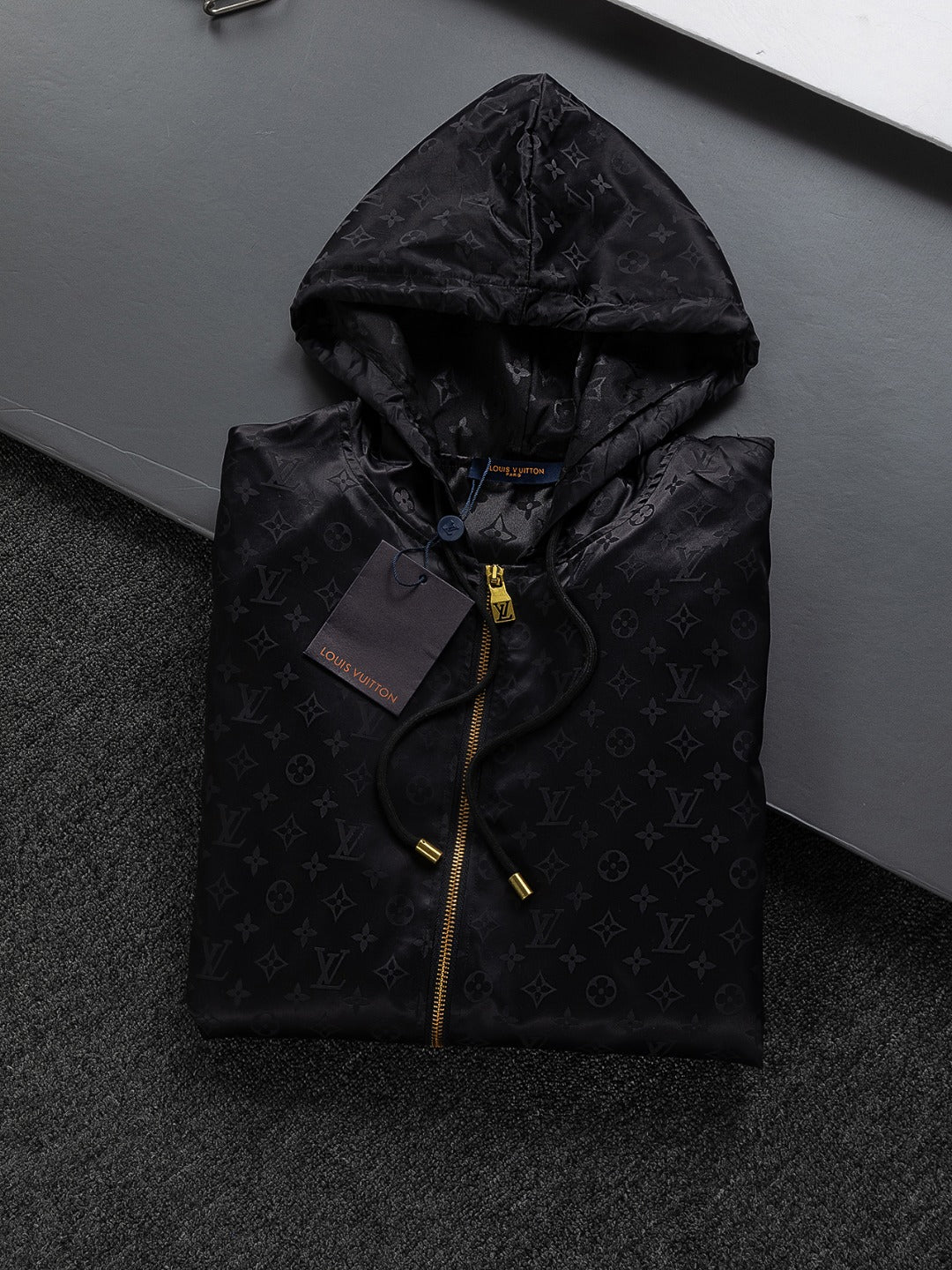 251021 new high-quality jacquard full-print hooded jacket