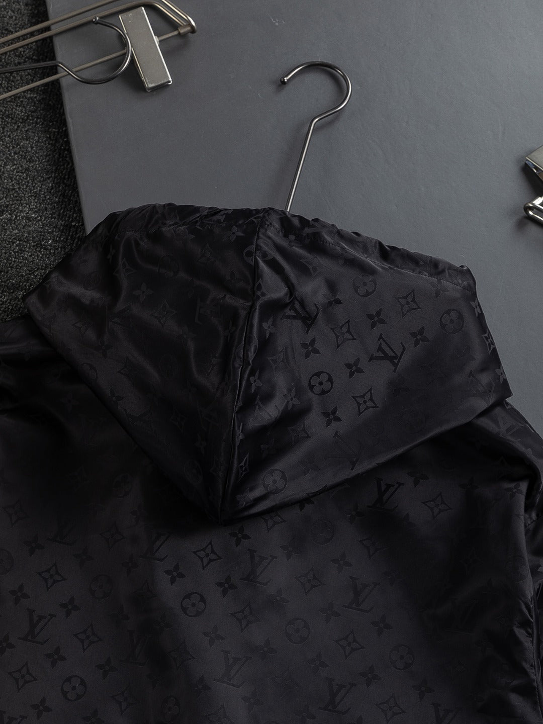 251021 new high-quality jacquard full-print hooded jacket