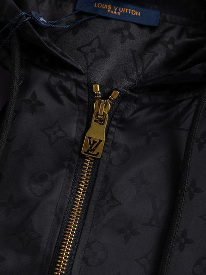251021 new high-quality jacquard full-print hooded jacket