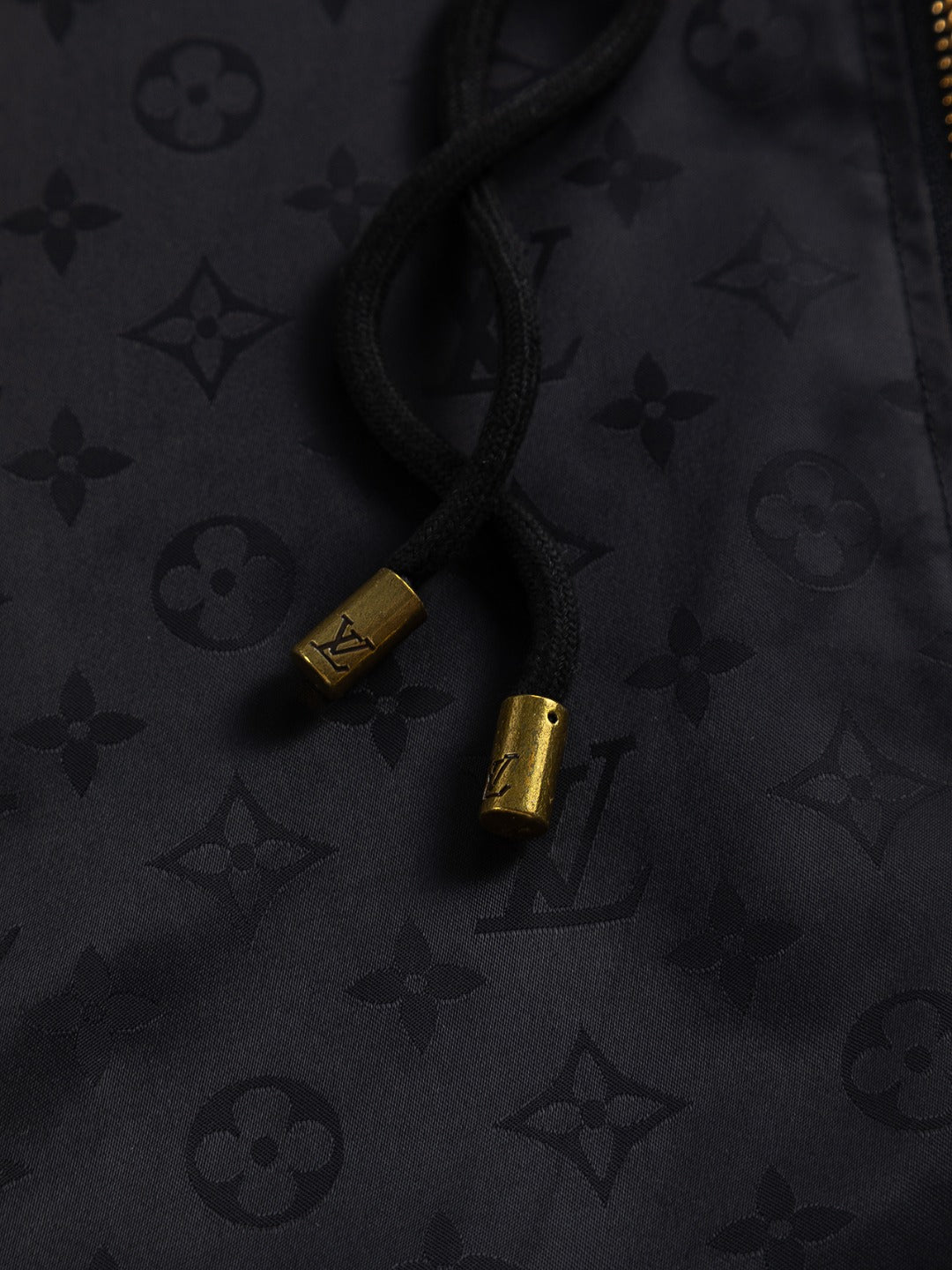 251021 new high-quality jacquard full-print hooded jacket