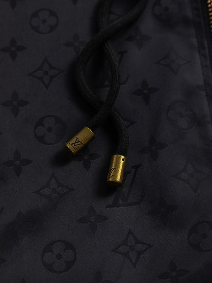 251021 new high-quality jacquard full-print hooded jacket