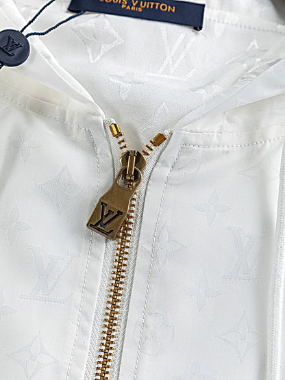 251021 new high-quality jacquard full-print hooded jacket