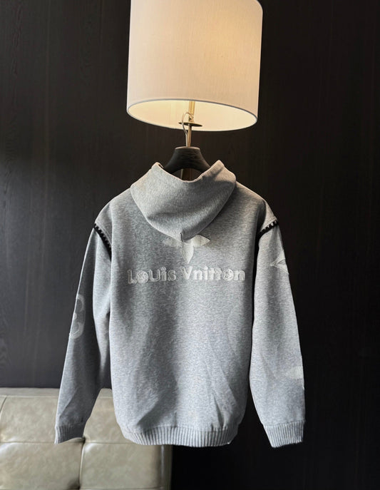251021 New high-quality, heavily crafted burnt flower hoodie