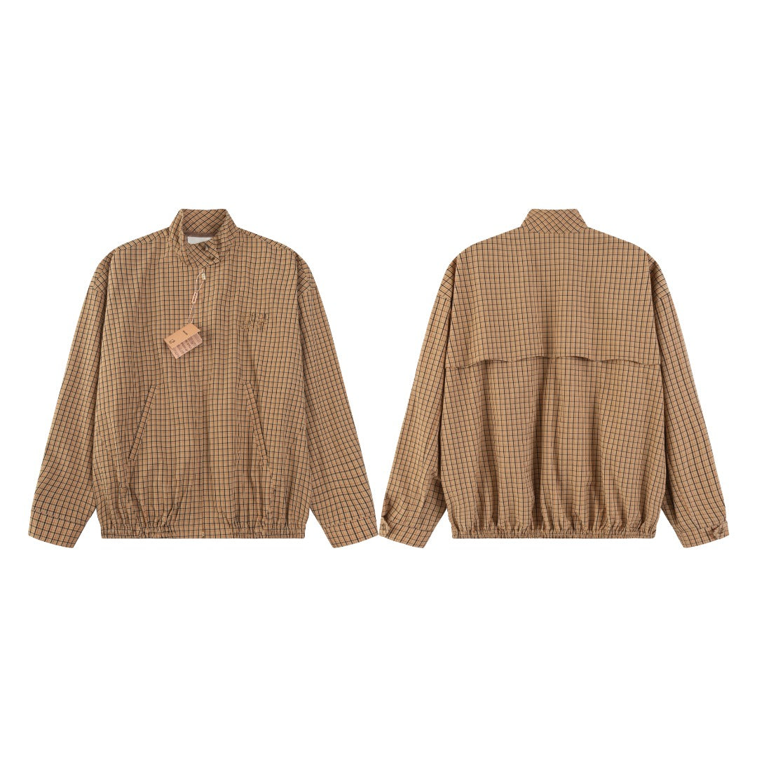251021 A new high-quality custom checkered jacket