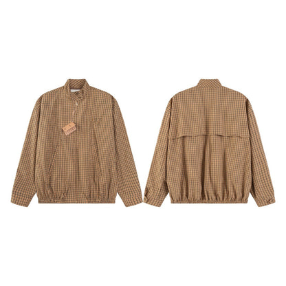 251021 A new high-quality custom checkered jacket