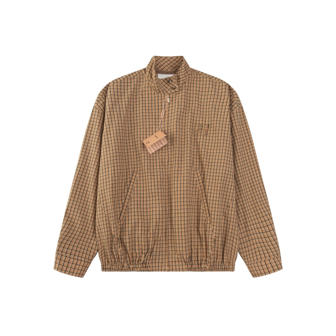 251021 A new high-quality custom checkered jacket